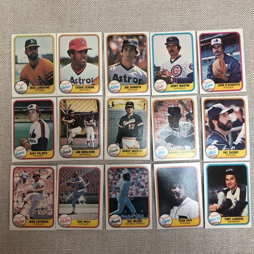1981 Fleer Baseball Cards